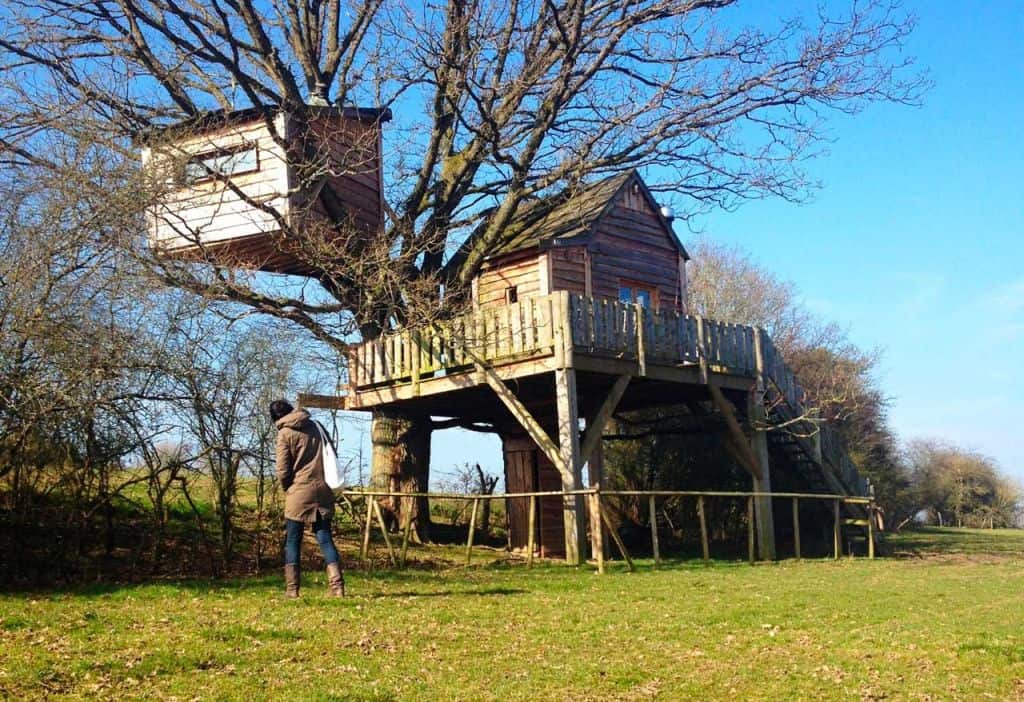 Een krakende boomhut in de Belgische Ardennen