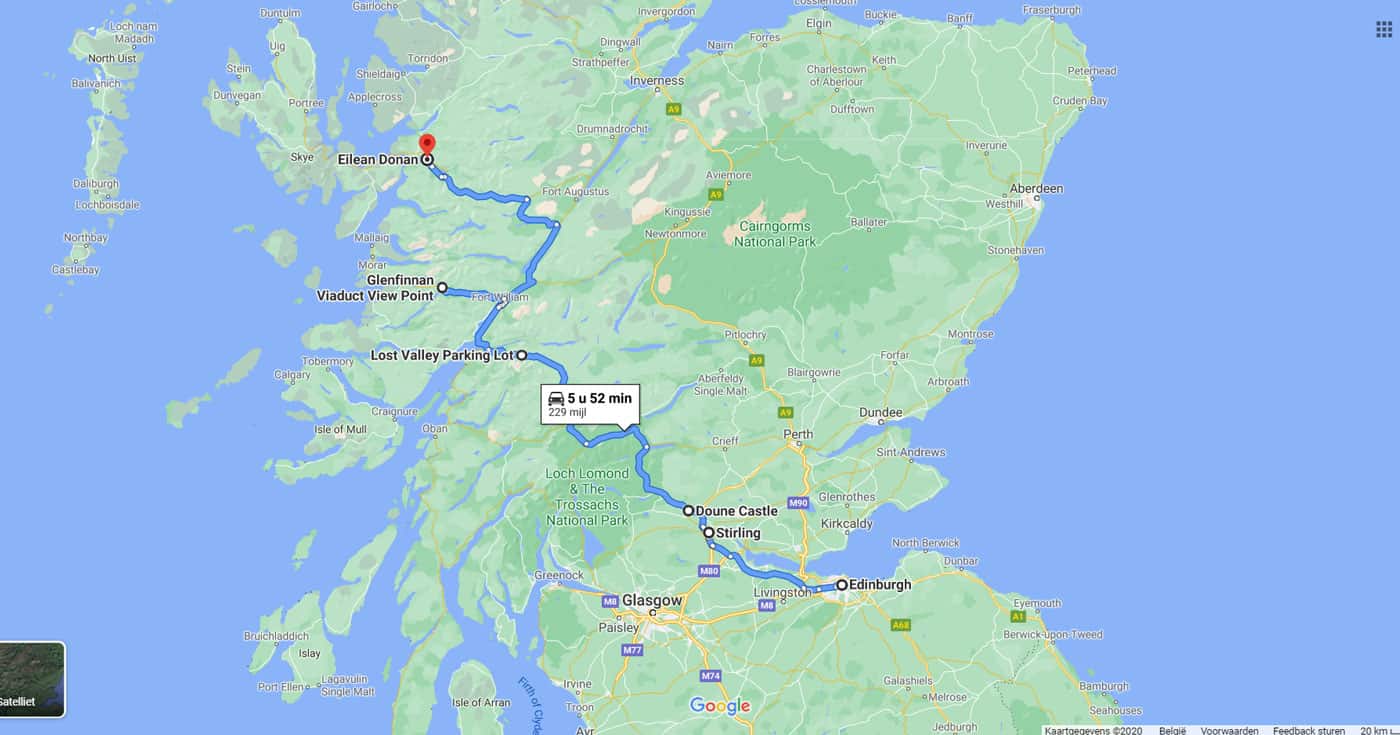 roadtrip door schotland plannen