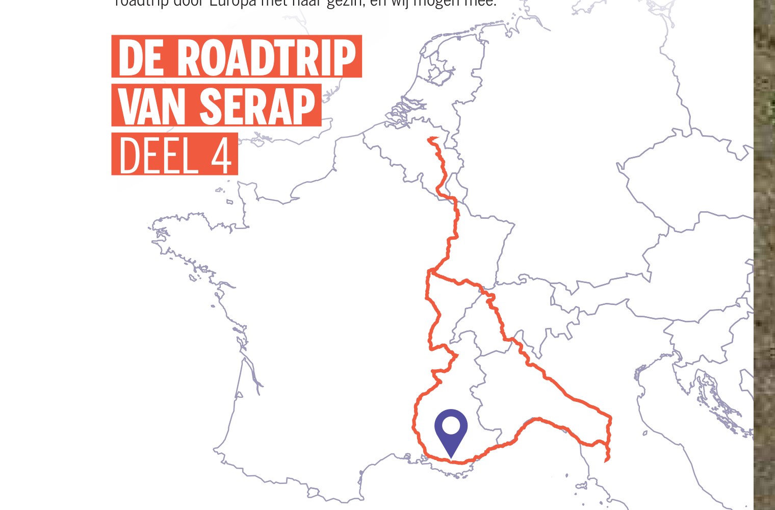 Routekaart langs de Cote d'Azur