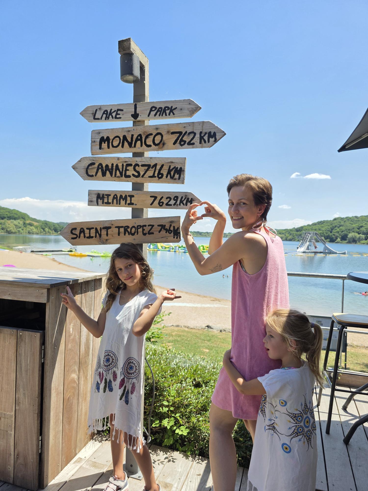 Bij Lake Park aan het meer van Liez