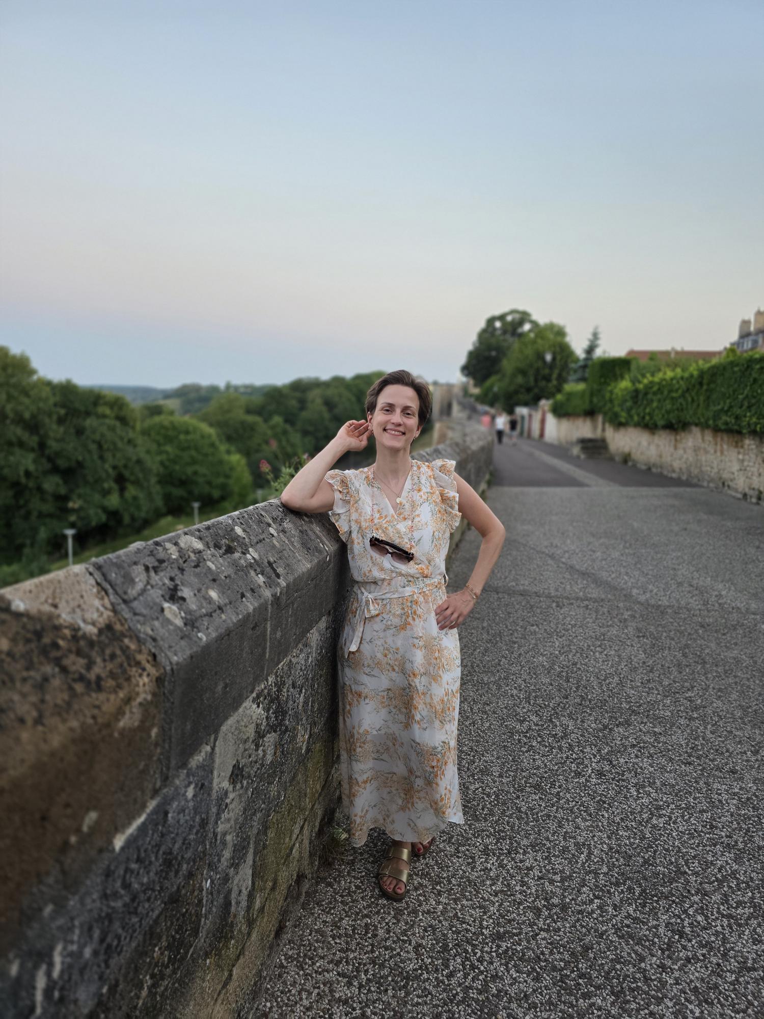 Serap op de stadsmuren van Langres