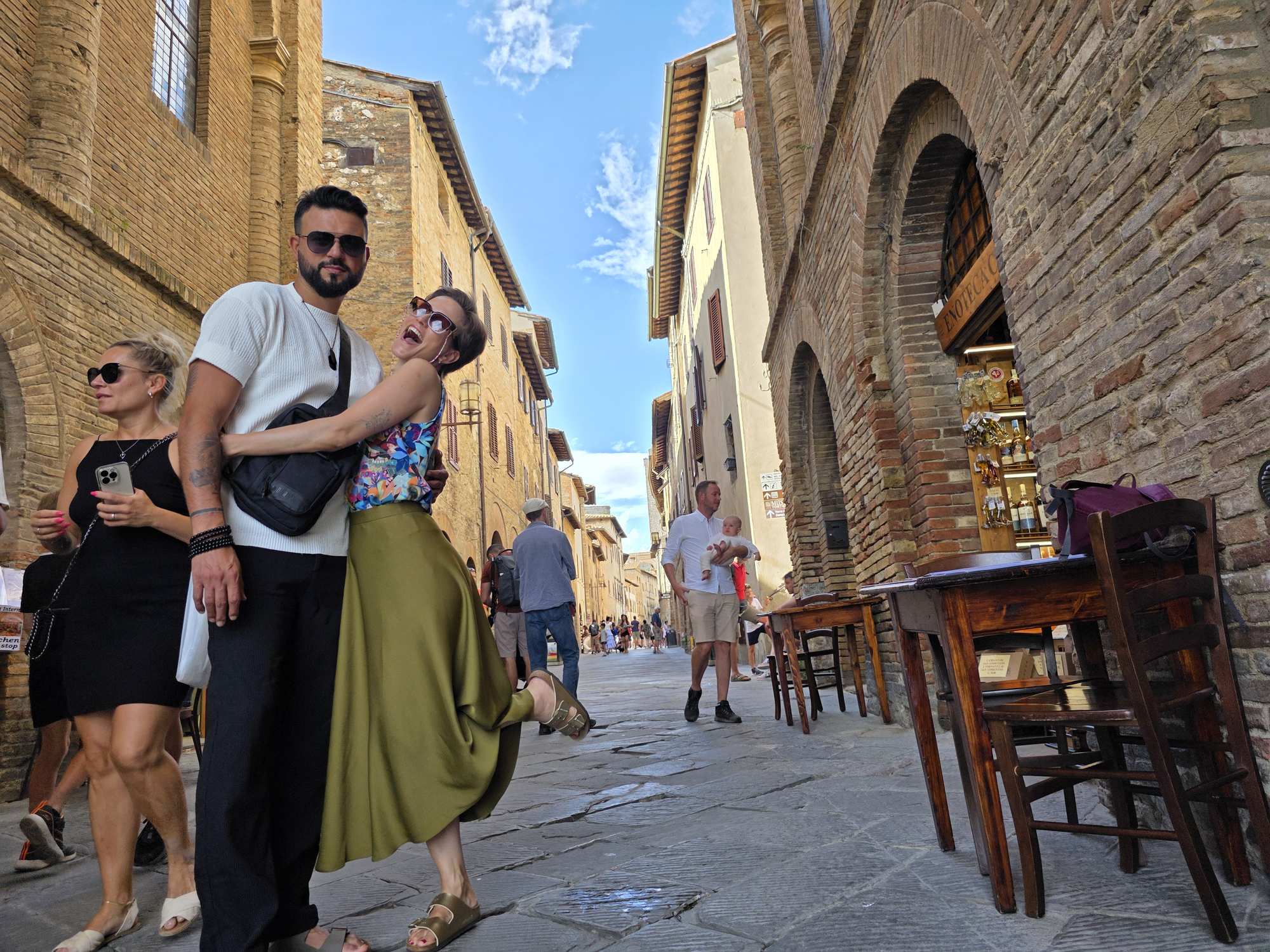 Slenteren door de middeleeuwse straatjes van San Gimignano