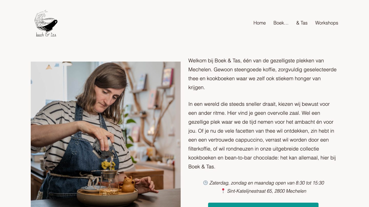 boek en tas mechelen koffie en kookboeken