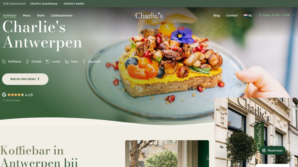 Charlie's ontbijt op het Zuid in Antwerpen