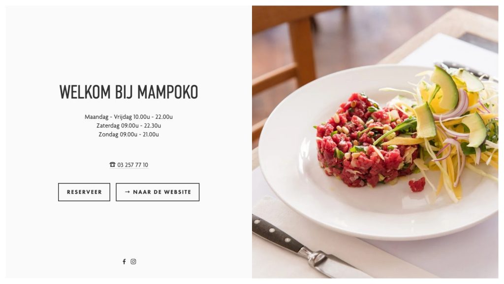 Mampoko ontbijt aan de Amerikalei in Antwerpen